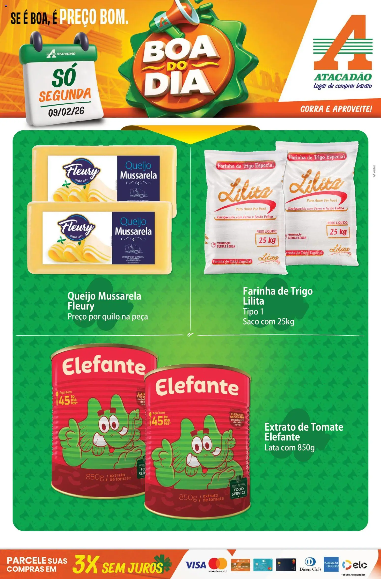 Pré-Visualização do folheto "Ofertas - TO" da loja Atacadão válido a partir de 09/02/2026