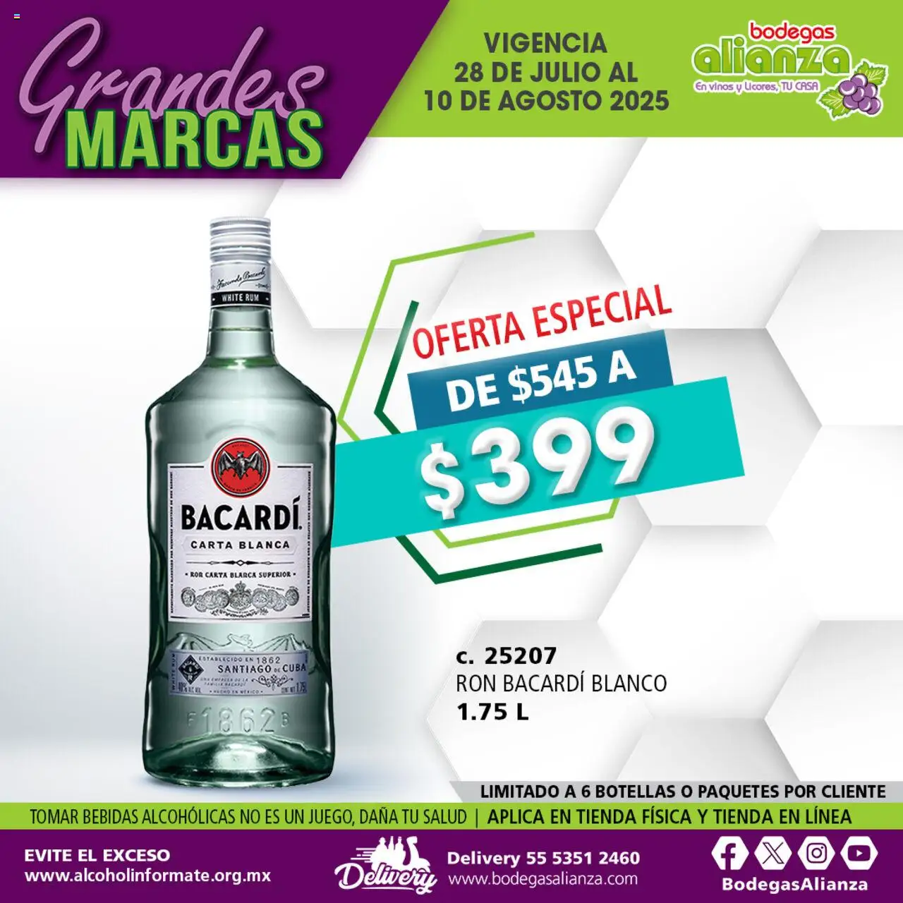 Catálogo Grandes Marcas Bodegas Alianza y sus promociones válidas desde el 28/07/2025 - Número de página 1