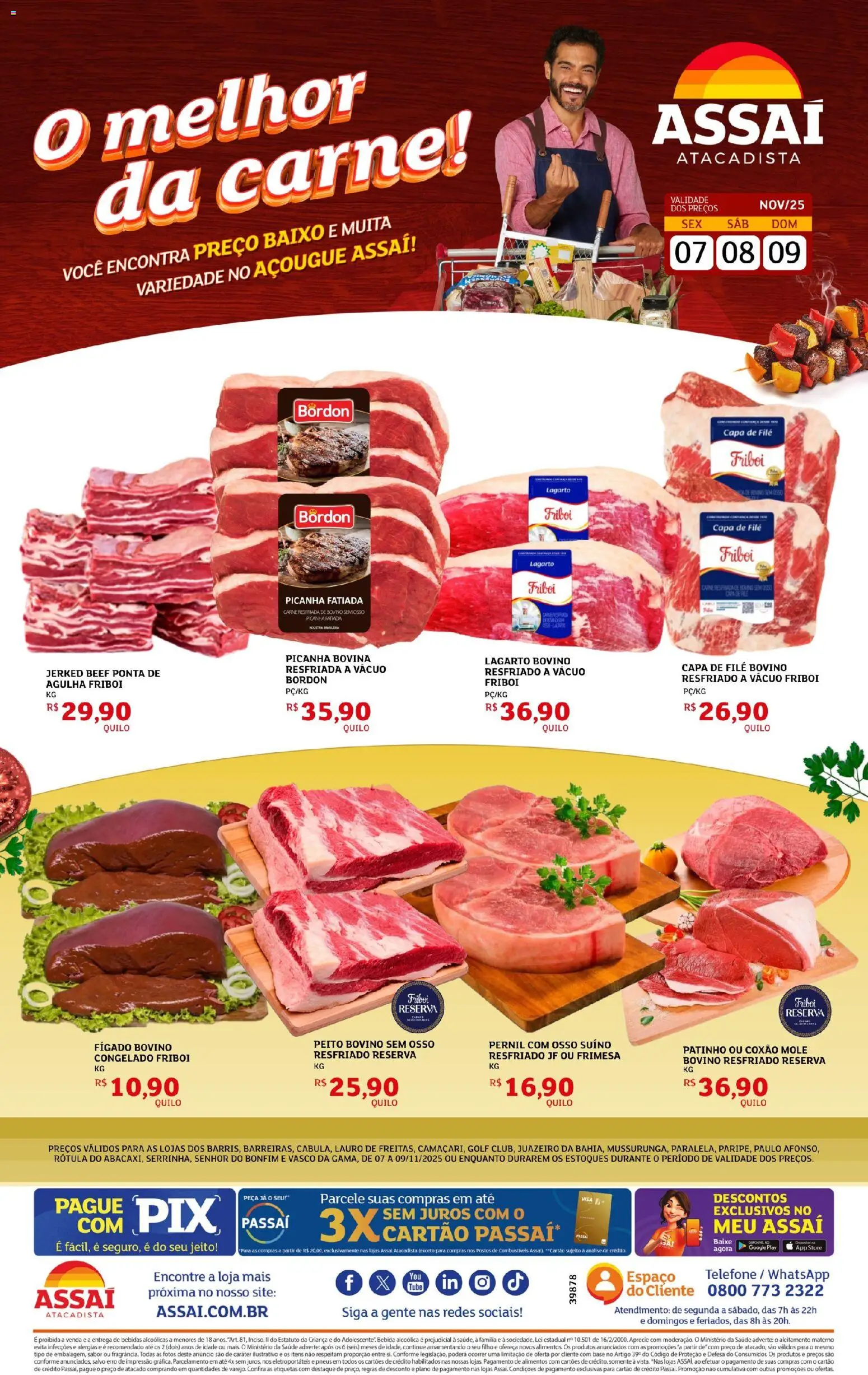 Pré-Visualização do folheto "Encarte - BA" da loja Assaí Atacadista válido a partir de 07/11/2025