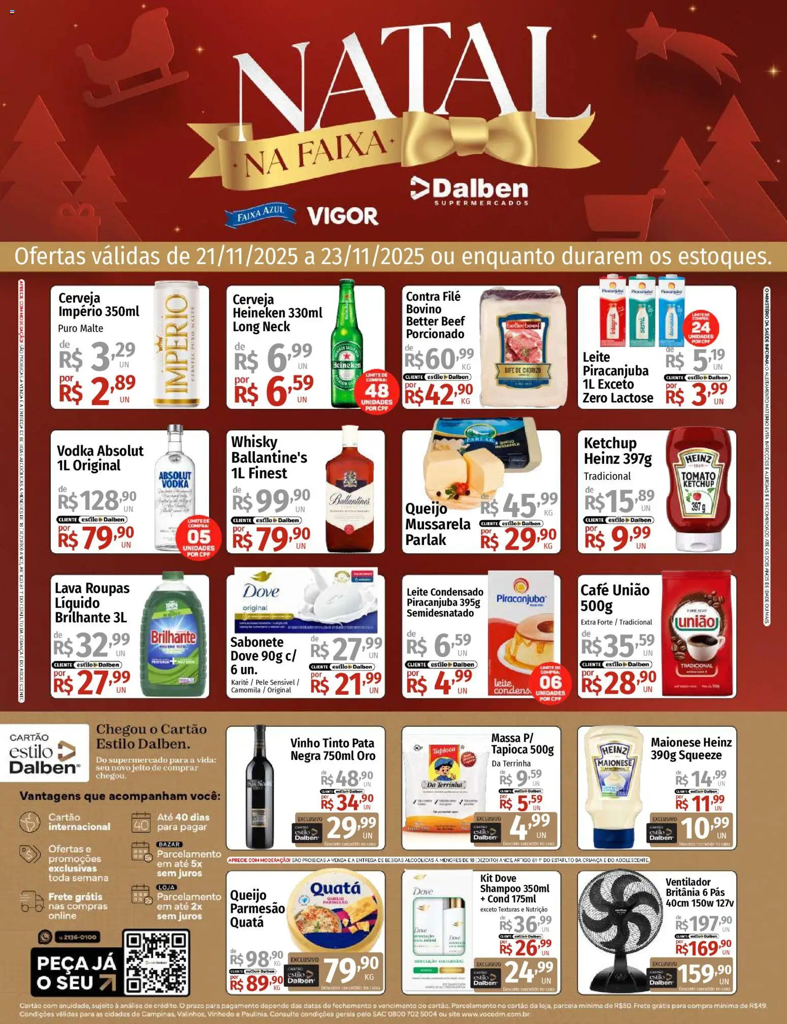 Pré-Visualização do folheto "Ofertas da semana" da loja Supermercado Dalben válido a partir de 21/11/2025