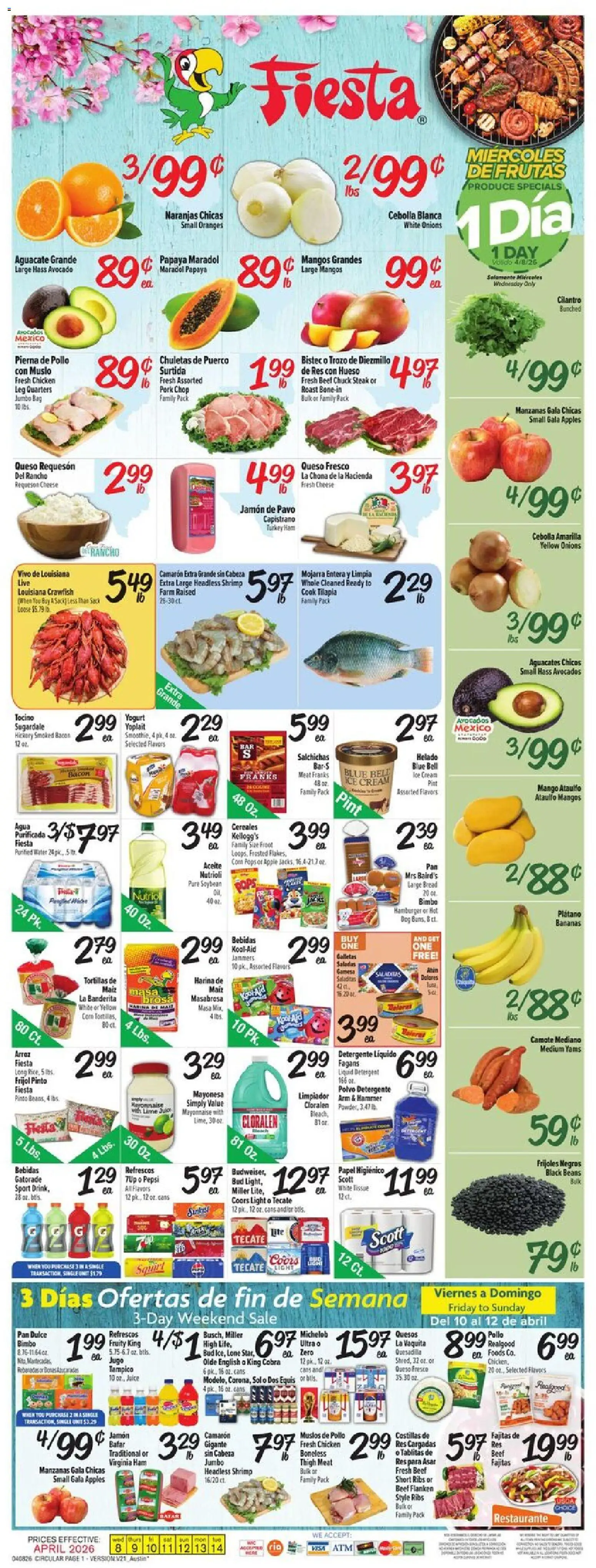Ad Preview of Fiesta Mart Fiesta Mart Weekly Ad from 04/08/2026