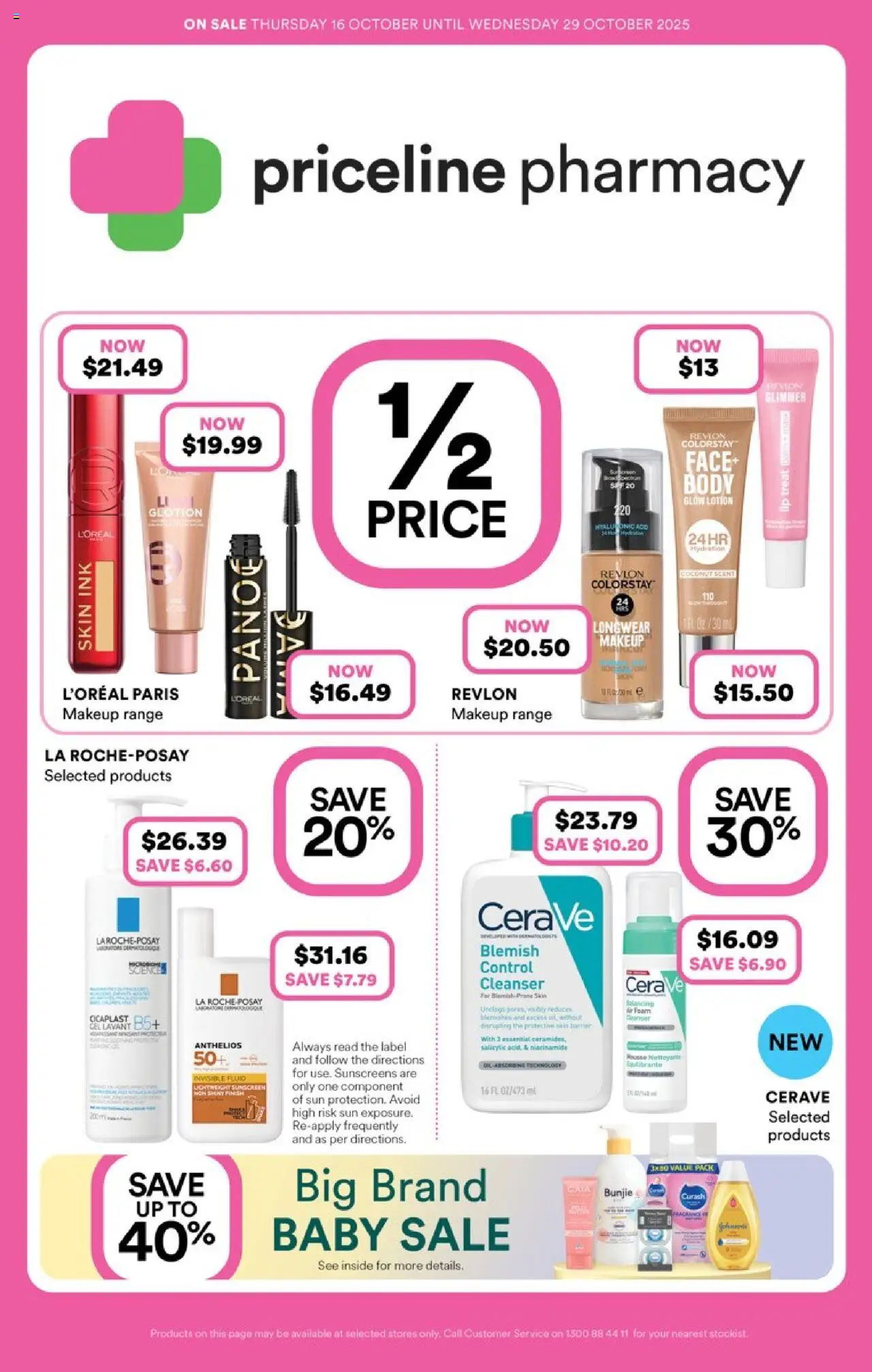 Priceline Pharmacy catalogue valid from 16/10/2025 - page 1
