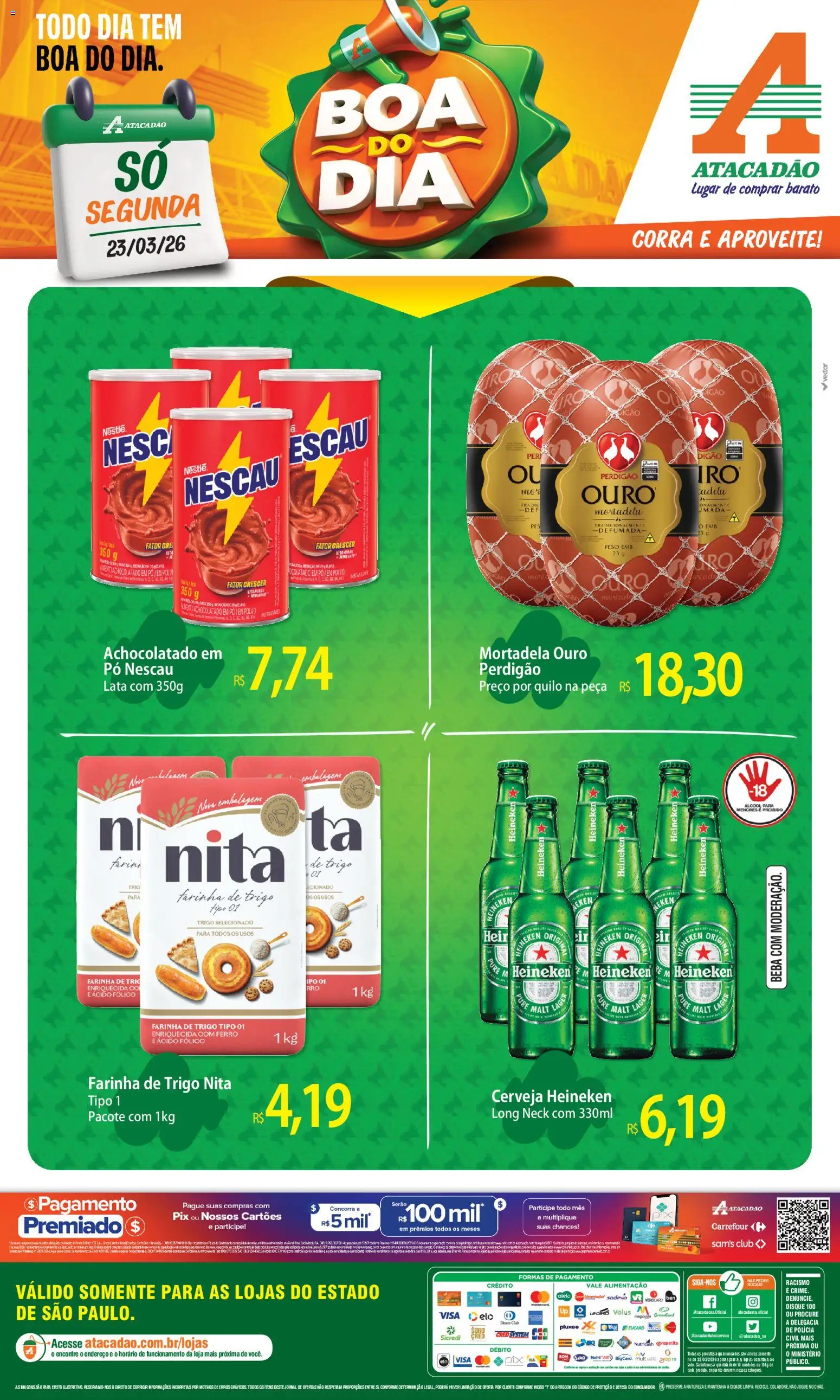 Pré-Visualização do folheto "Atacadão ofertas - SP" da loja Atacadão válido a partir de 23/03/2026