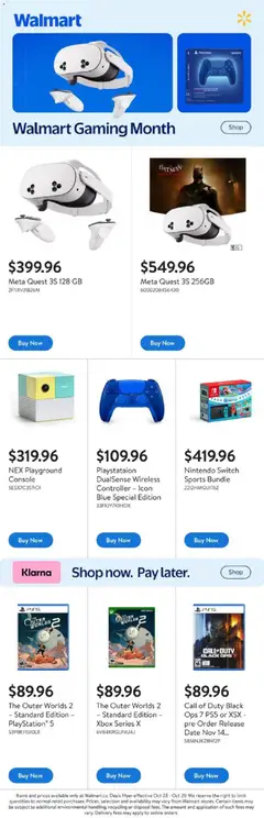 Preview of leaflet Gaming Guide from shop Walmart is valid from Oct 23, 2025