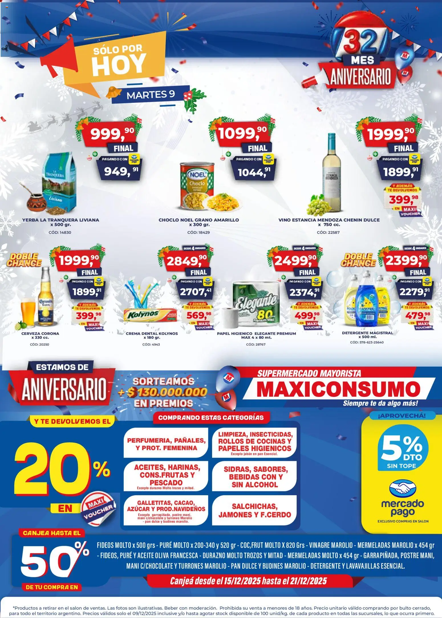 Vista previa del folleto de la tienda Maxiconsumo válido desde el 09/12/2025 