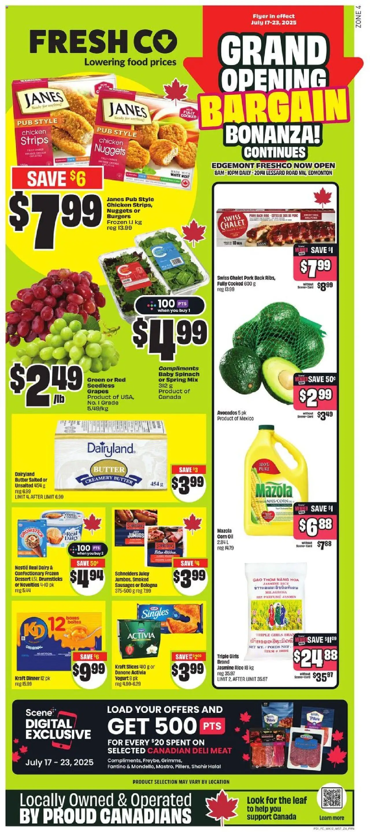 FreshCo flyer valid from Jul 17, 2025 - page number 1
