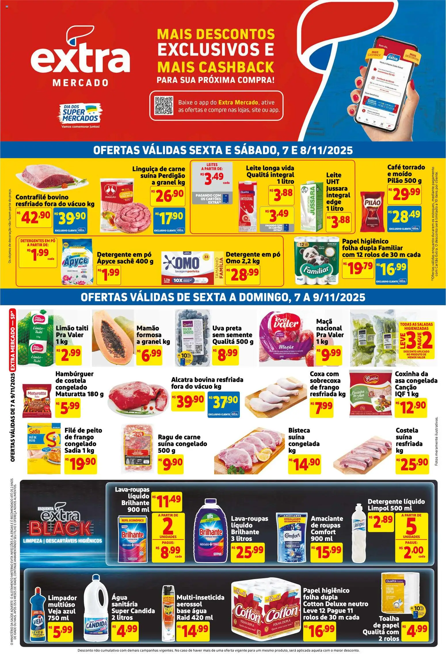 Pré-Visualização do folheto "Black Friday" da loja Extra válido a partir de 07/11/2025