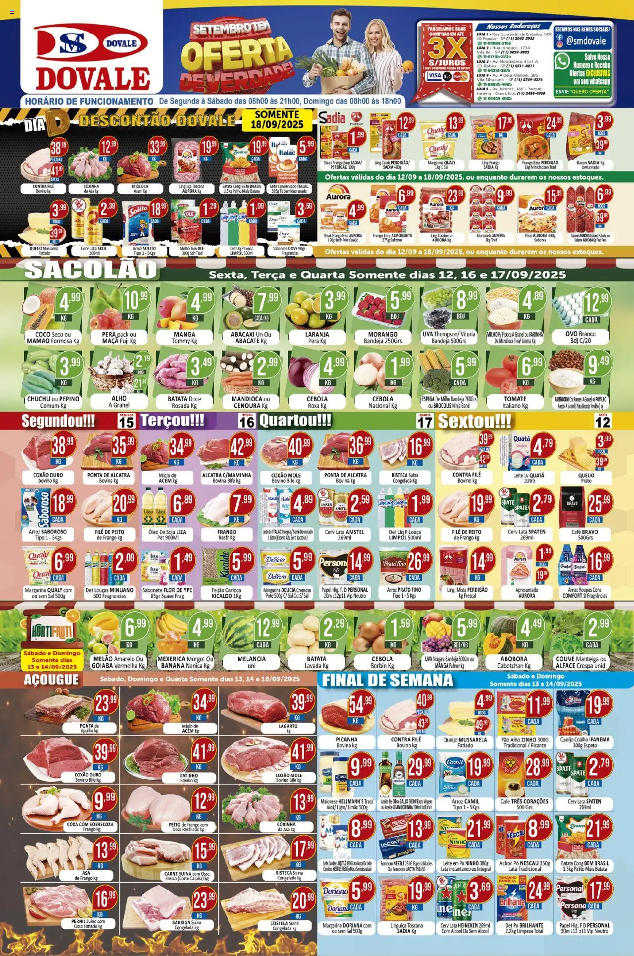 Dovale folheto "Ofertas da semana" válido a partir de 12/09/2025 - número de página 1