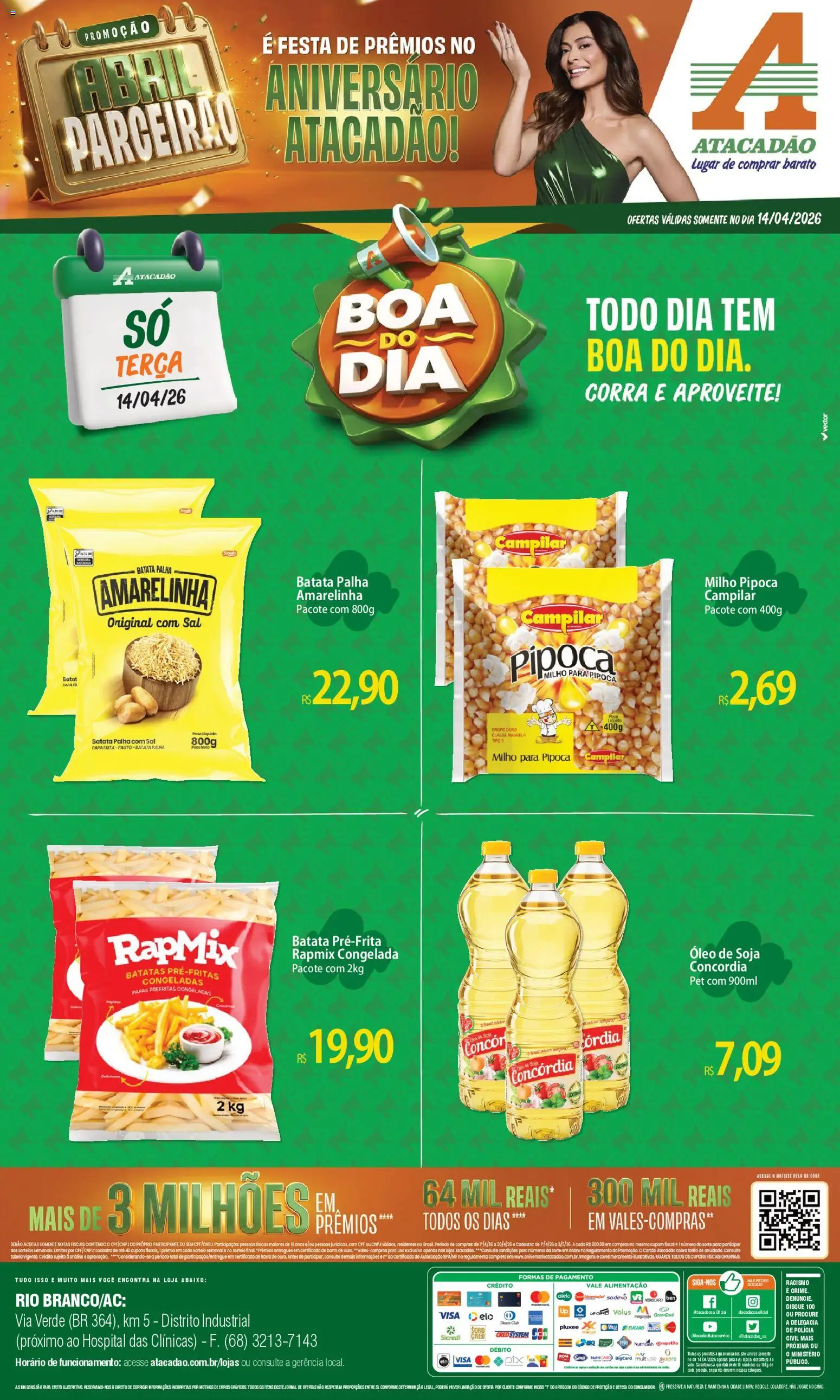 Pré-Visualização do folheto "Atacadão ofertas - AC" da loja Atacadão válido a partir de 14/04/2026