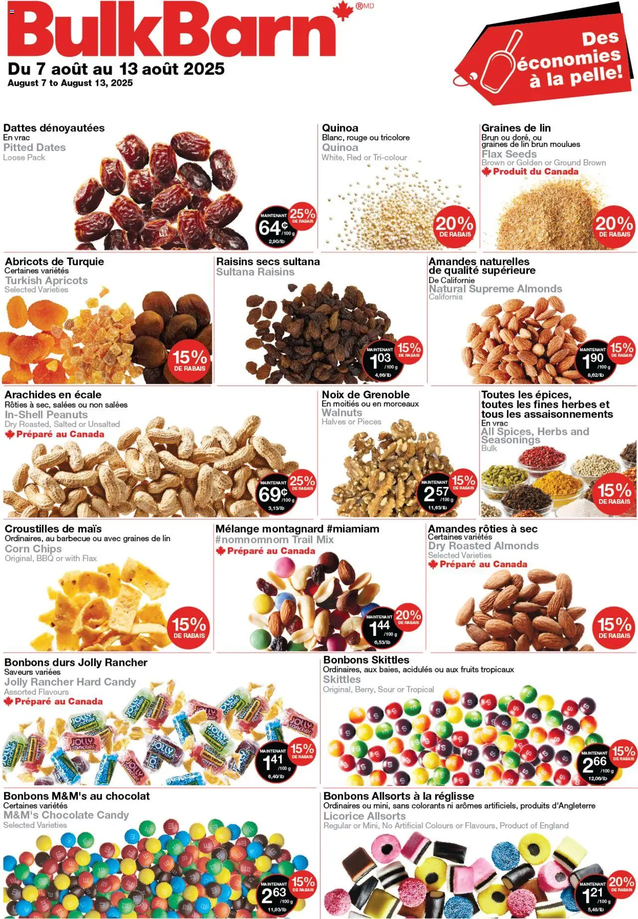 Bulk Barn flyer valid from Aug 07, 2025 - page number 1