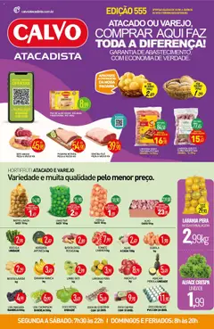 Pré-Visualização do folheto "Ofertas da semana" da loja Calvo Atacadista válido a partir de 01/08/2025