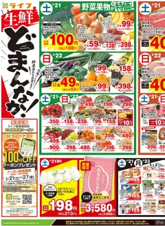 ライフの2026/03/21から2026/03/23までのチラシはここライフ - チラシ