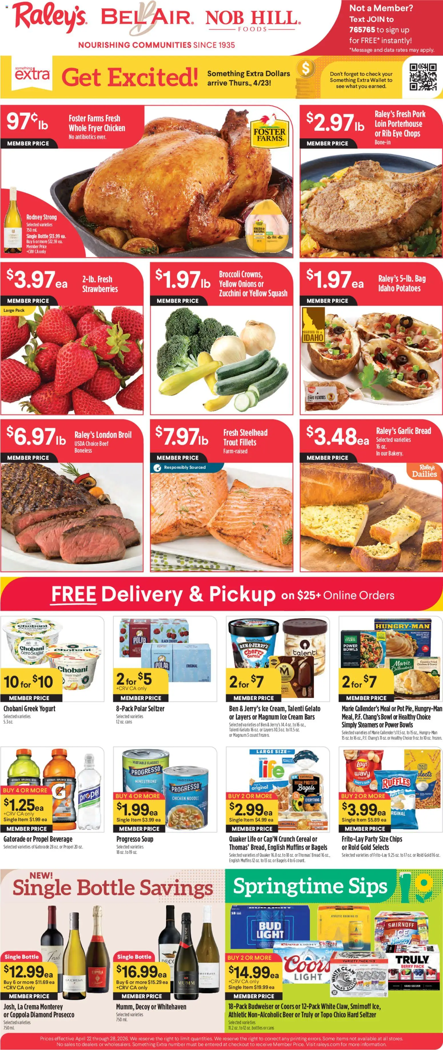 Ad Preview of Raley's Raley's Weekly Ad from 04/22/2026