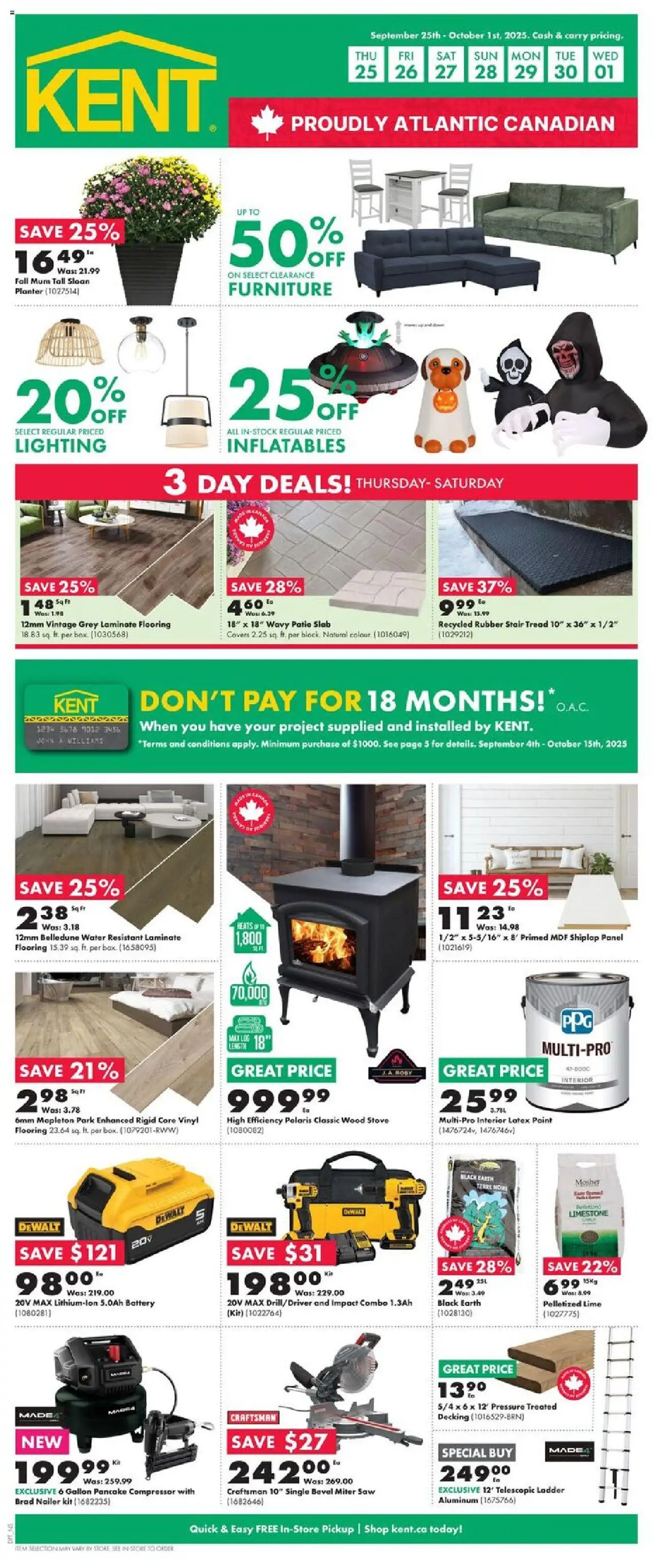 Kent flyer valid from Sep 25, 2025 - page number 1