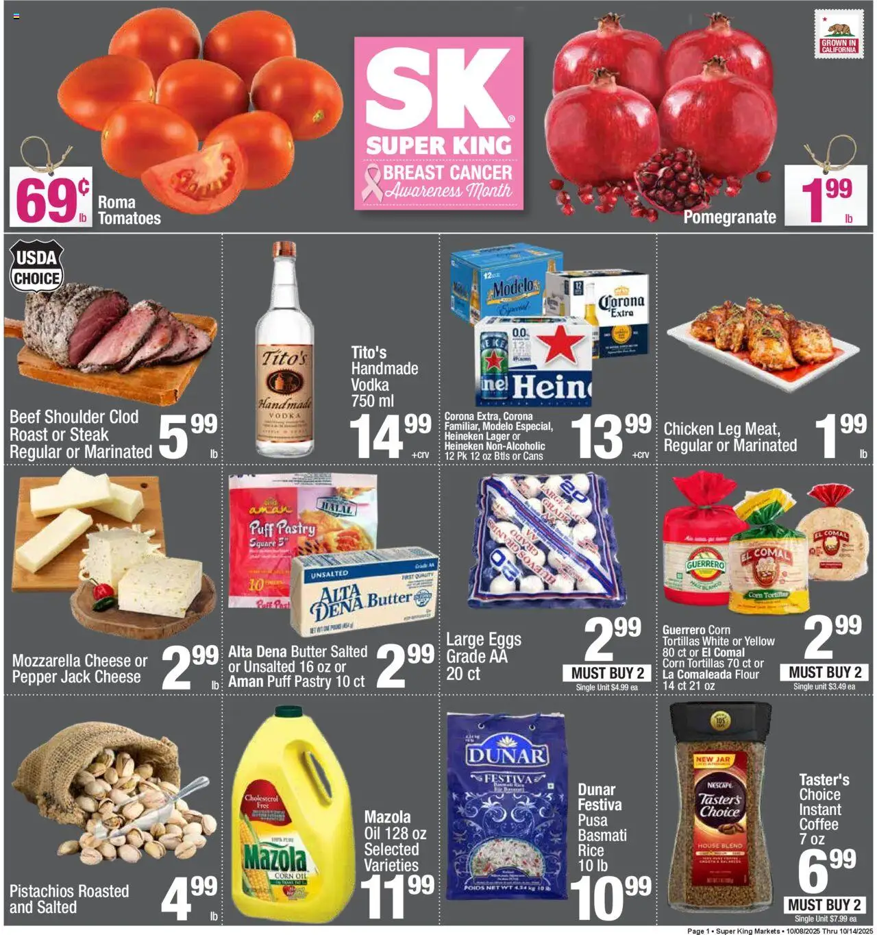 Super King Weekly Ad from 10/08/2025 - Flyer - Page number 1