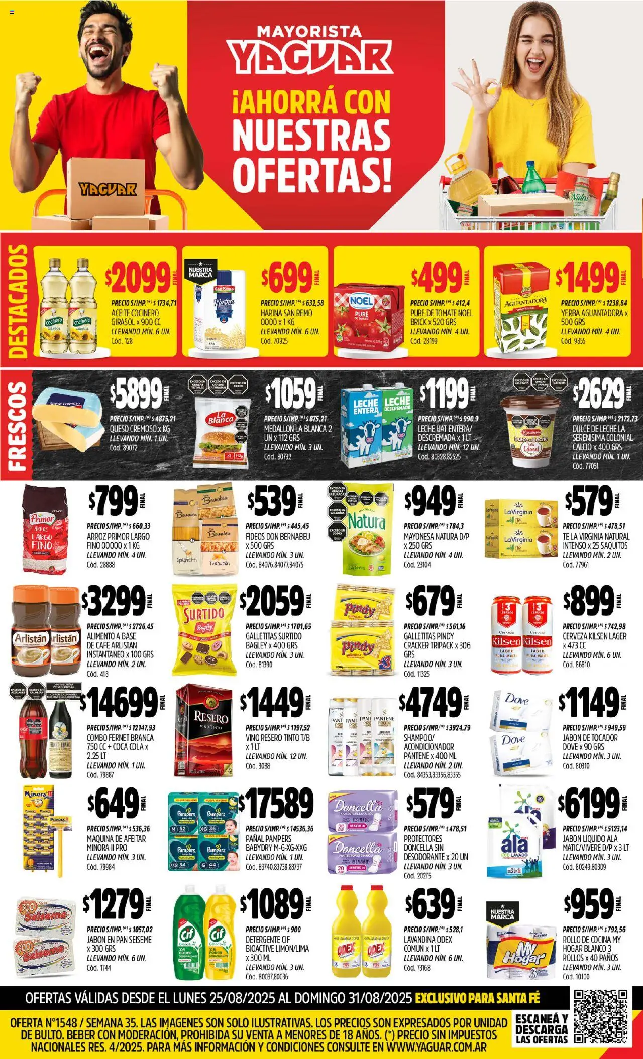 Yaguar Santa Fe del 25/08/2025 Online