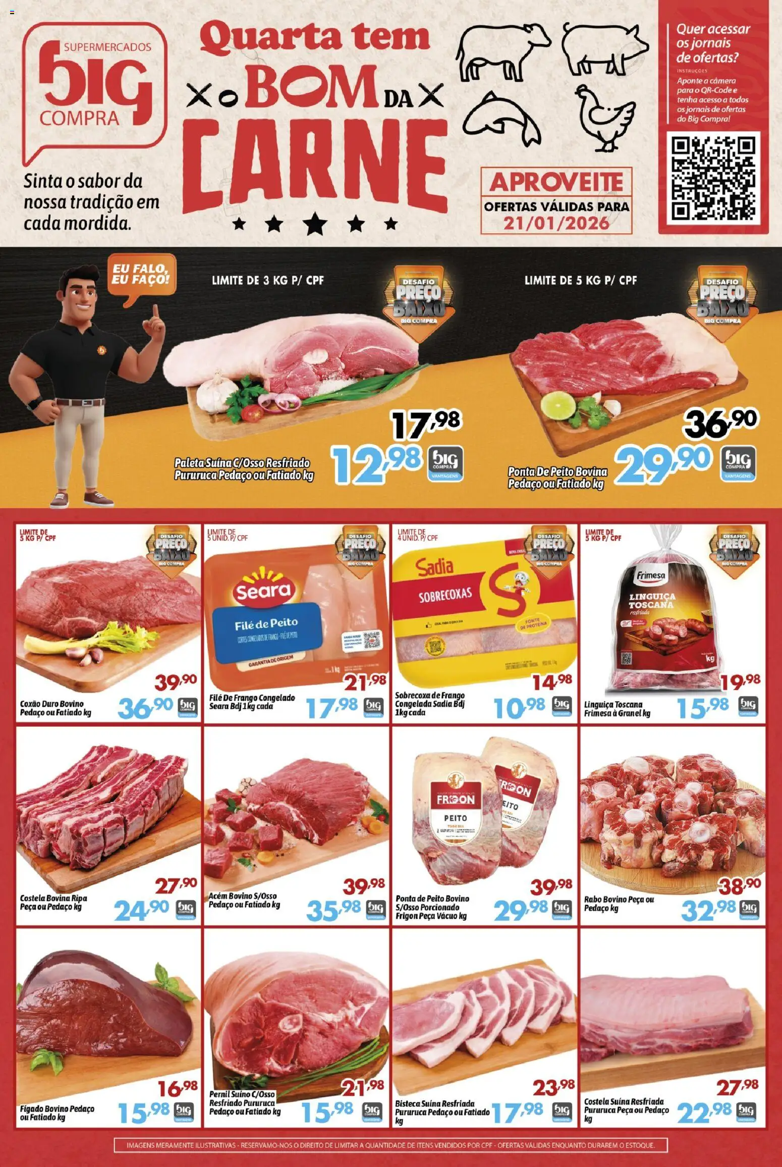 Pré-Visualização do folheto "Ofertas da semana" da loja Big Compra válido a partir de 21/01/2026