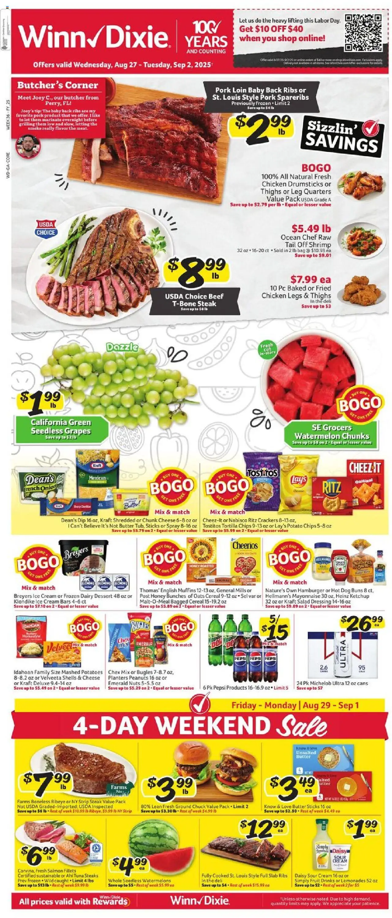 Winn Dixie Weekly Circular - GA from 08/27/2025 - Flyer - Page number 1