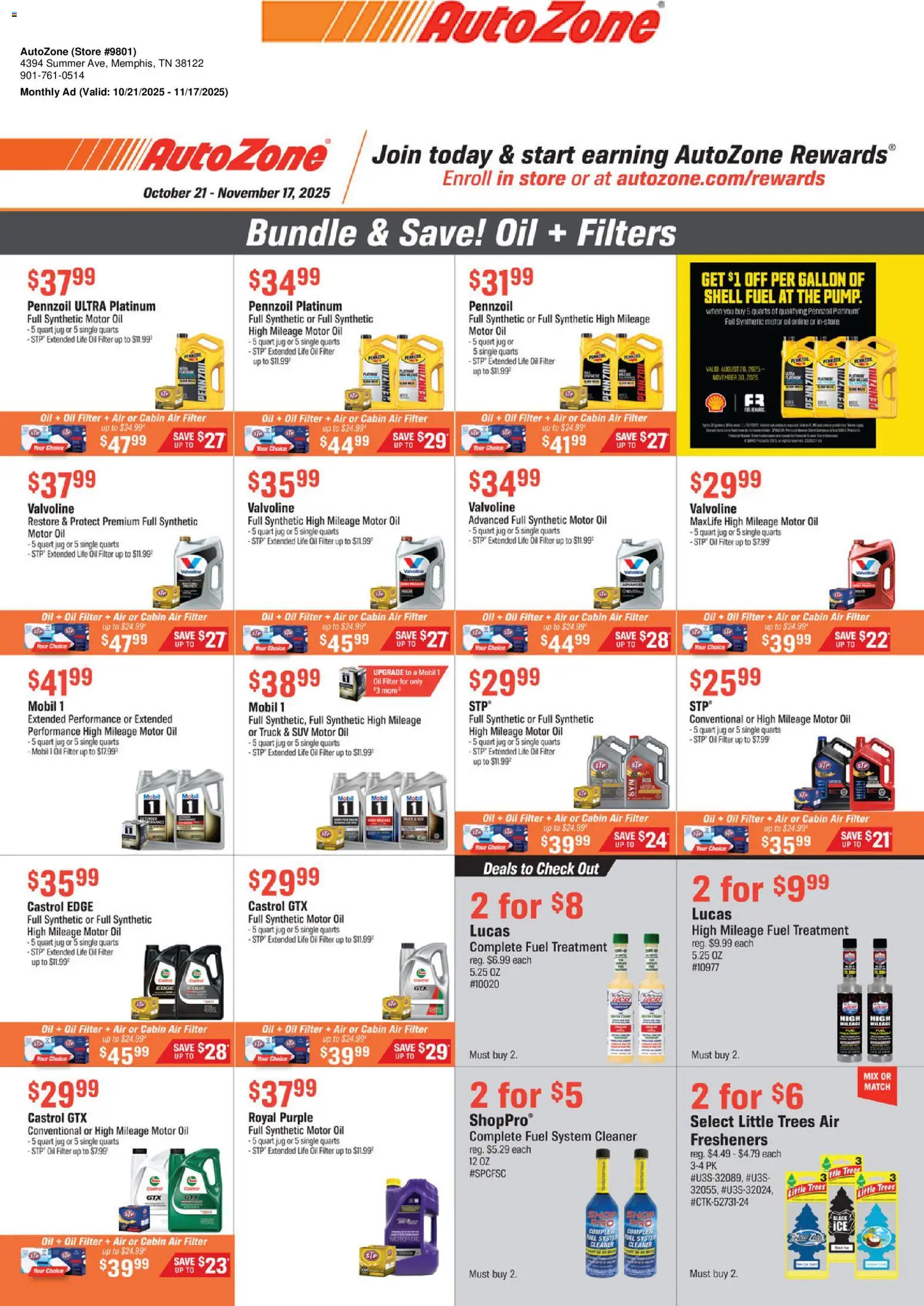 Vista previa las ofertas de la tienda AutoZone - Catálogo Bundle & Save desde el 21/10/2025 