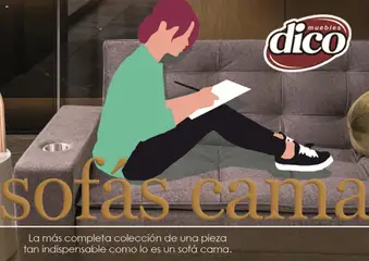 Vista previa las ofertas de la tienda Muebles Dico - Catálogo Sofás Cama desde el 25/09/2025 