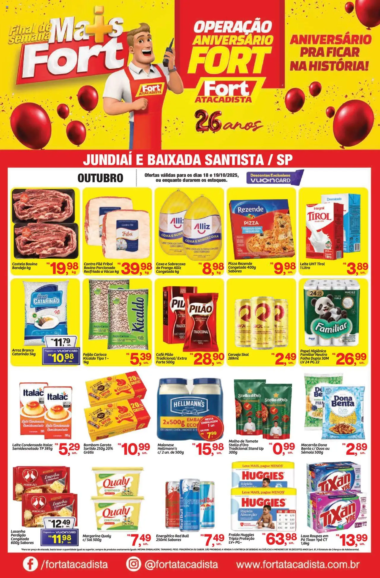 Fort Atacadista folheto "Ofertas Fim de Semana" válido a partir de 18/10/2025 - número de página 1