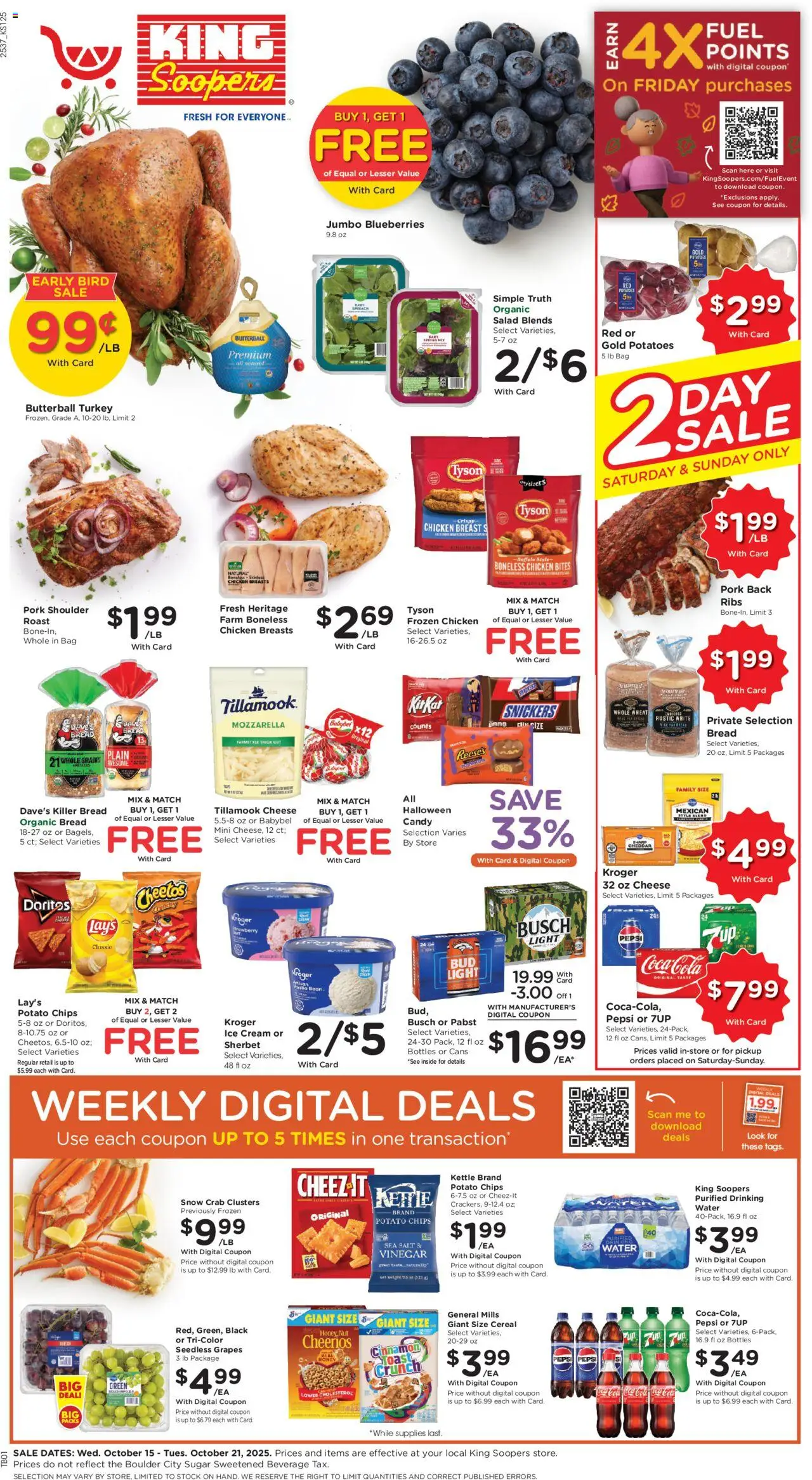 King Soopers Weekly Ad from 10/15/2025 - Flyer - Page number 1