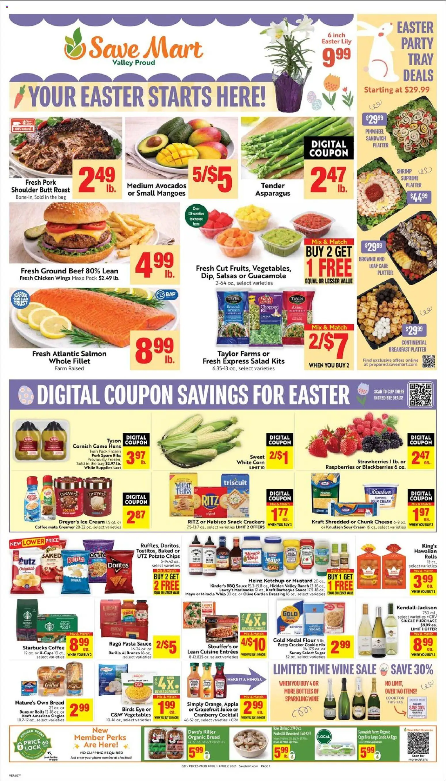 Ad Preview of Save Mart Save Mart Weekly Ad from 04/01/2026