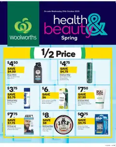 Preview of catalogue Spring Health & Beauty Catalogue TAS from shop Woolworths valid 29/10/2025