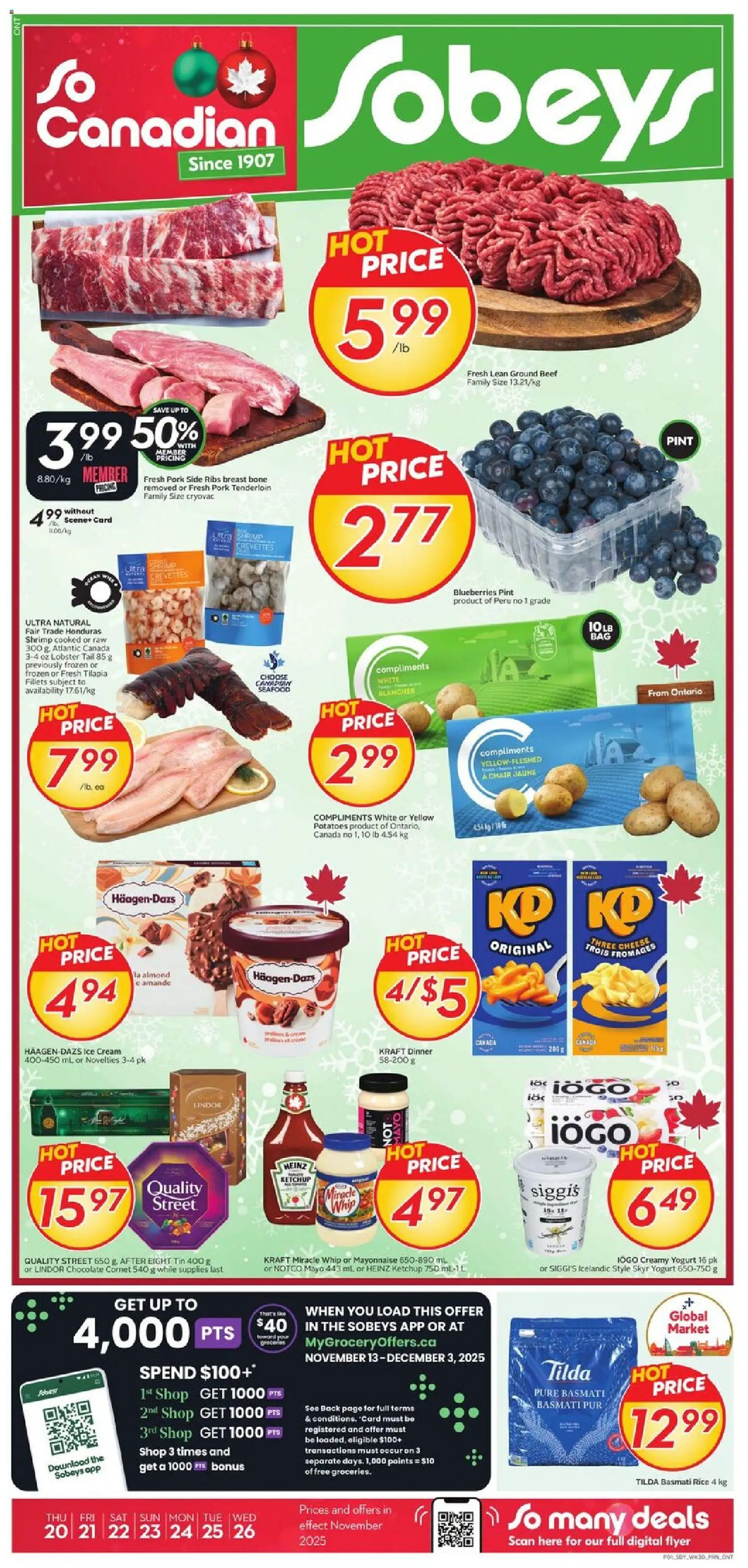 Preview of leaflet Weekly flyer / circulaire from shop Sobeys is valid from Nov 20, 2025