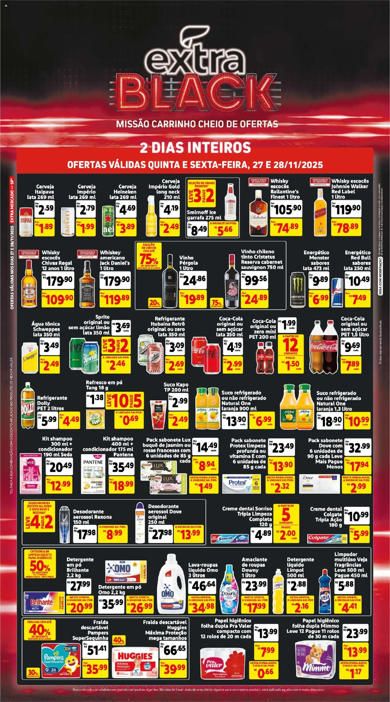 Pré-Visualização do folheto "Black Friday" da loja Extra válido a partir de 27/11/2025