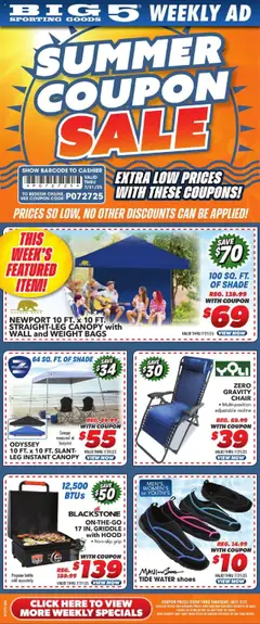 Ad Preview of Big 5 Sporting Goods Weekly Ad from 07/27/2025