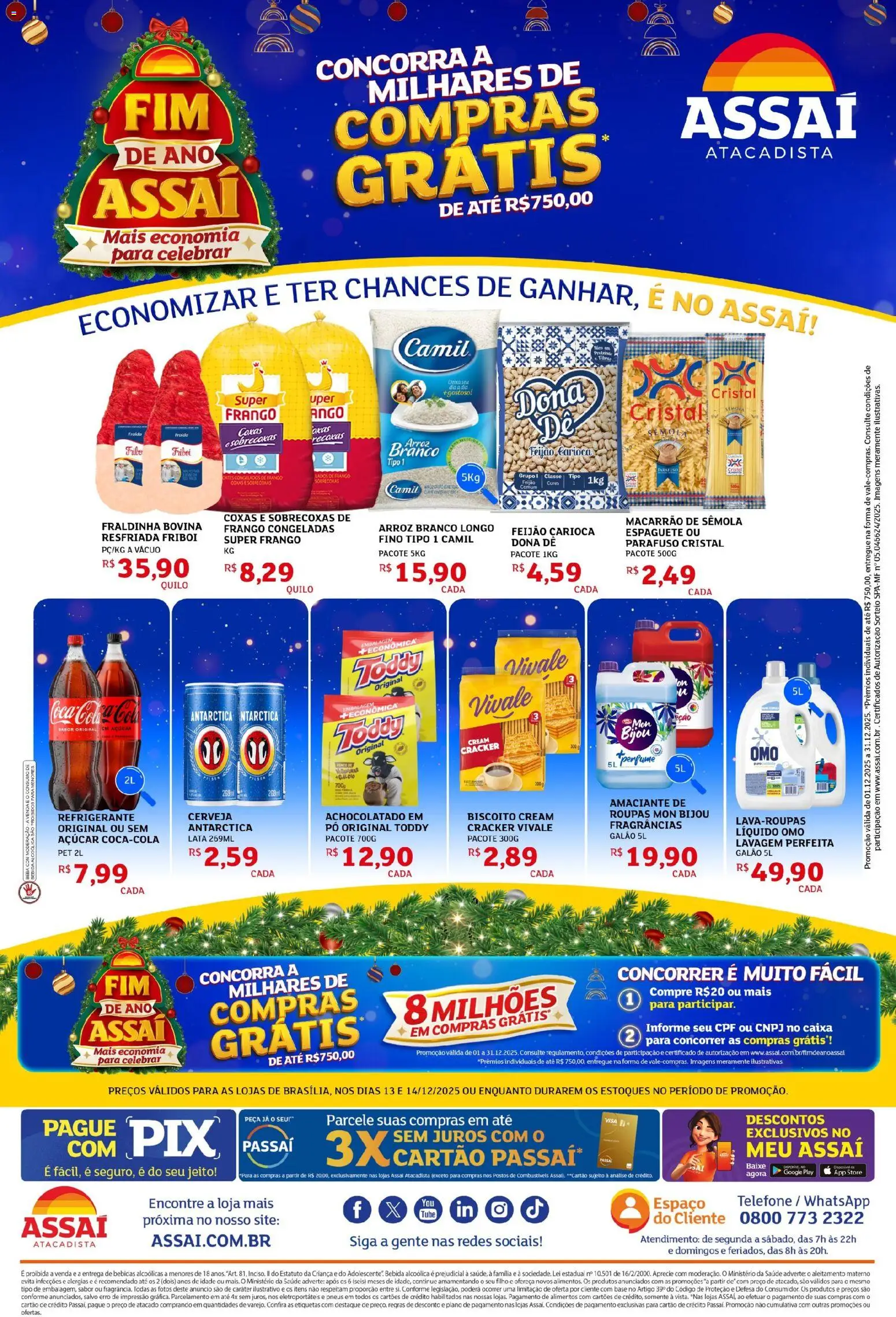 Pré-Visualização do folheto "Encarte - DF" da loja Assaí Atacadista válido a partir de 13/12/2025