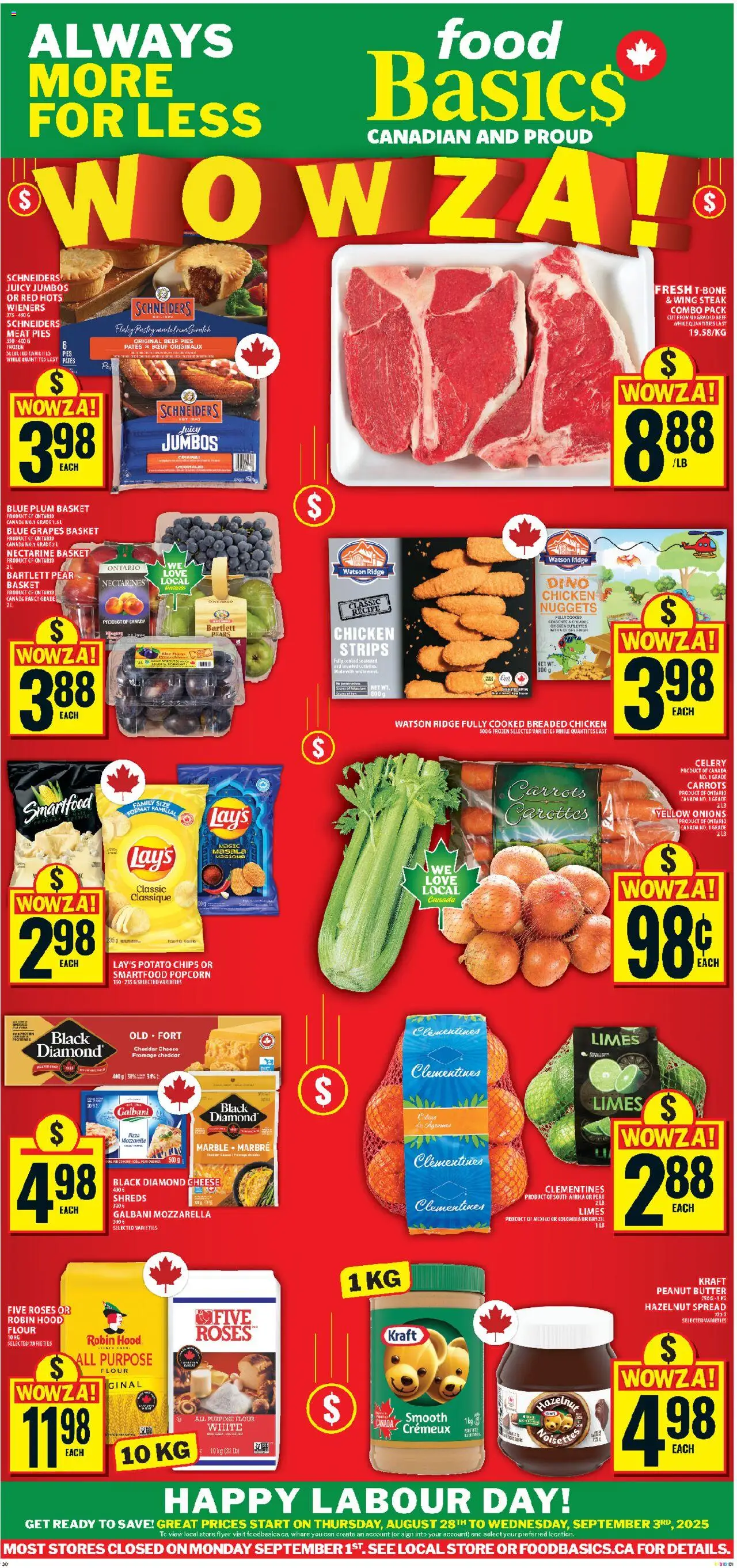 Food Basics flyer valid from Aug 28, 2025 - page number 1