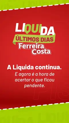 Pré-Visualização do folheto "Ofertas atuais" da loja Ferreira Costa válido a partir de 23/02/2026