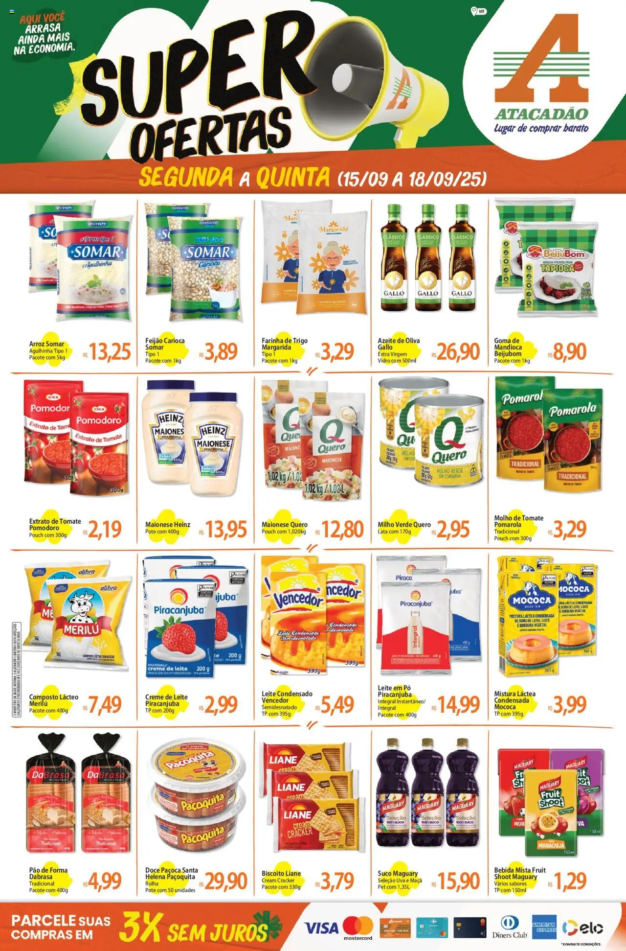 Atacadão folheto "Ofertas - MT" válido a partir de 15/09/2025 - número de página 1