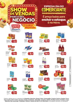 Pré-Visualização do folheto "Ofertas Show de Vendas" da loja Novo Atacarejo válido a partir de 28/07/2025