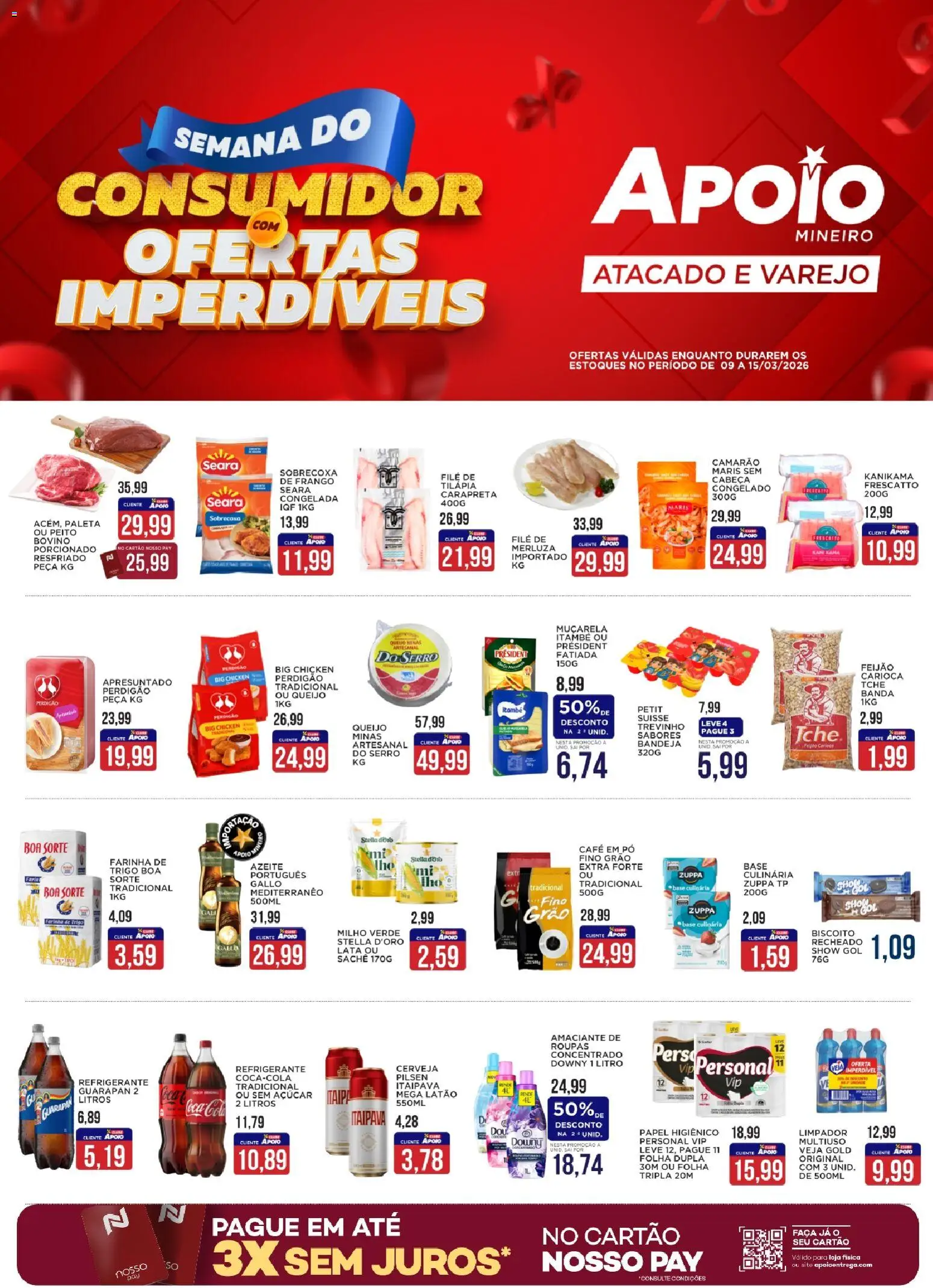 Pré-Visualização do folheto "Apoio Mineiro - Ofertas da semana" da loja Apoio Mineiro válido a partir de 09/03/2026