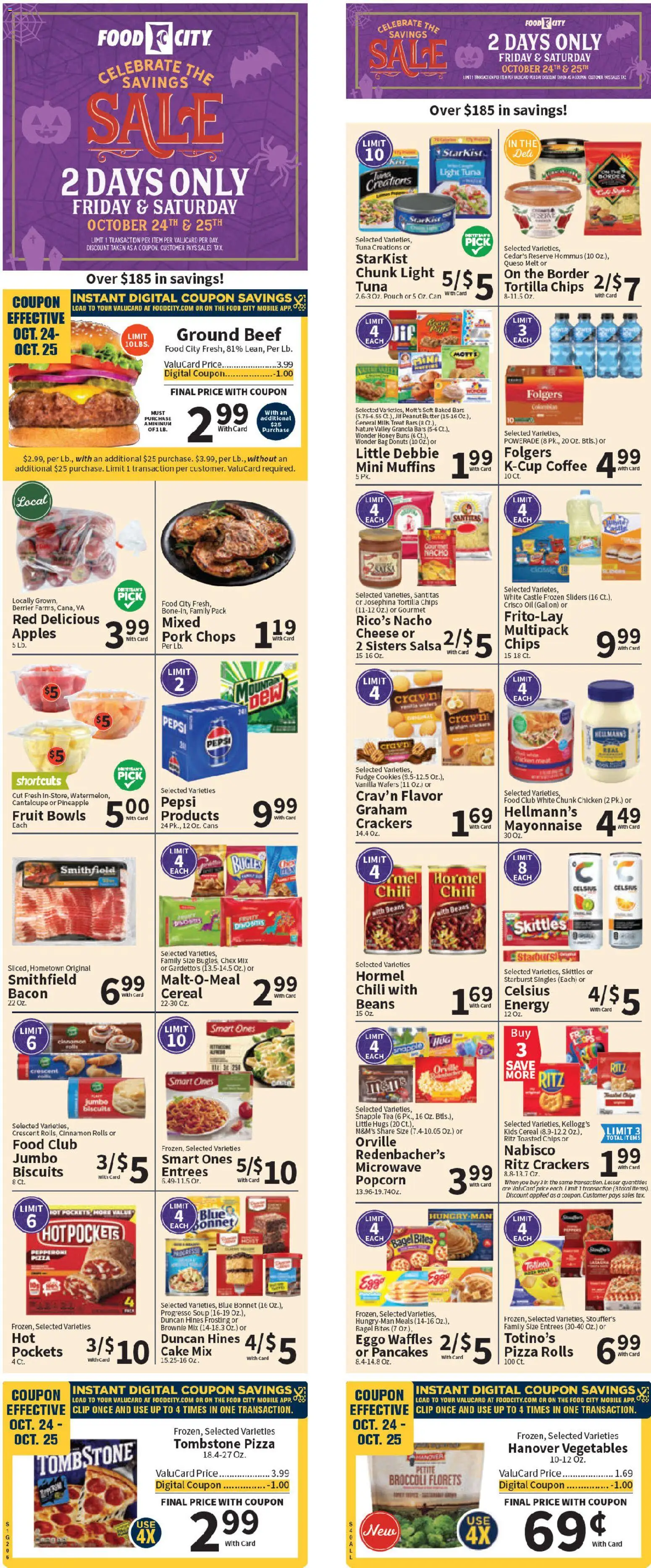Food City Weekly Ad from 10/22/2025 - Flyer - Page number 1