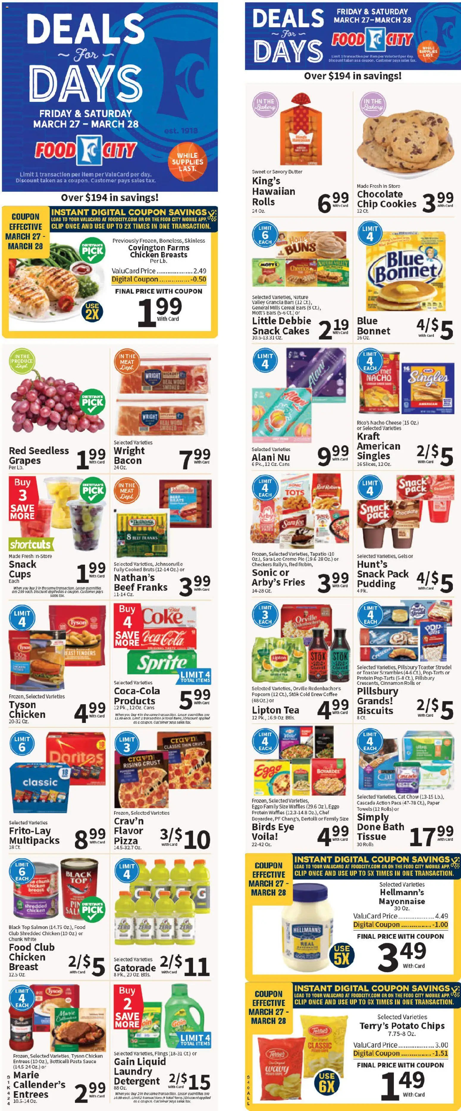 Ad Preview of Food City Food City Weekly Ad from 03/25/2026
