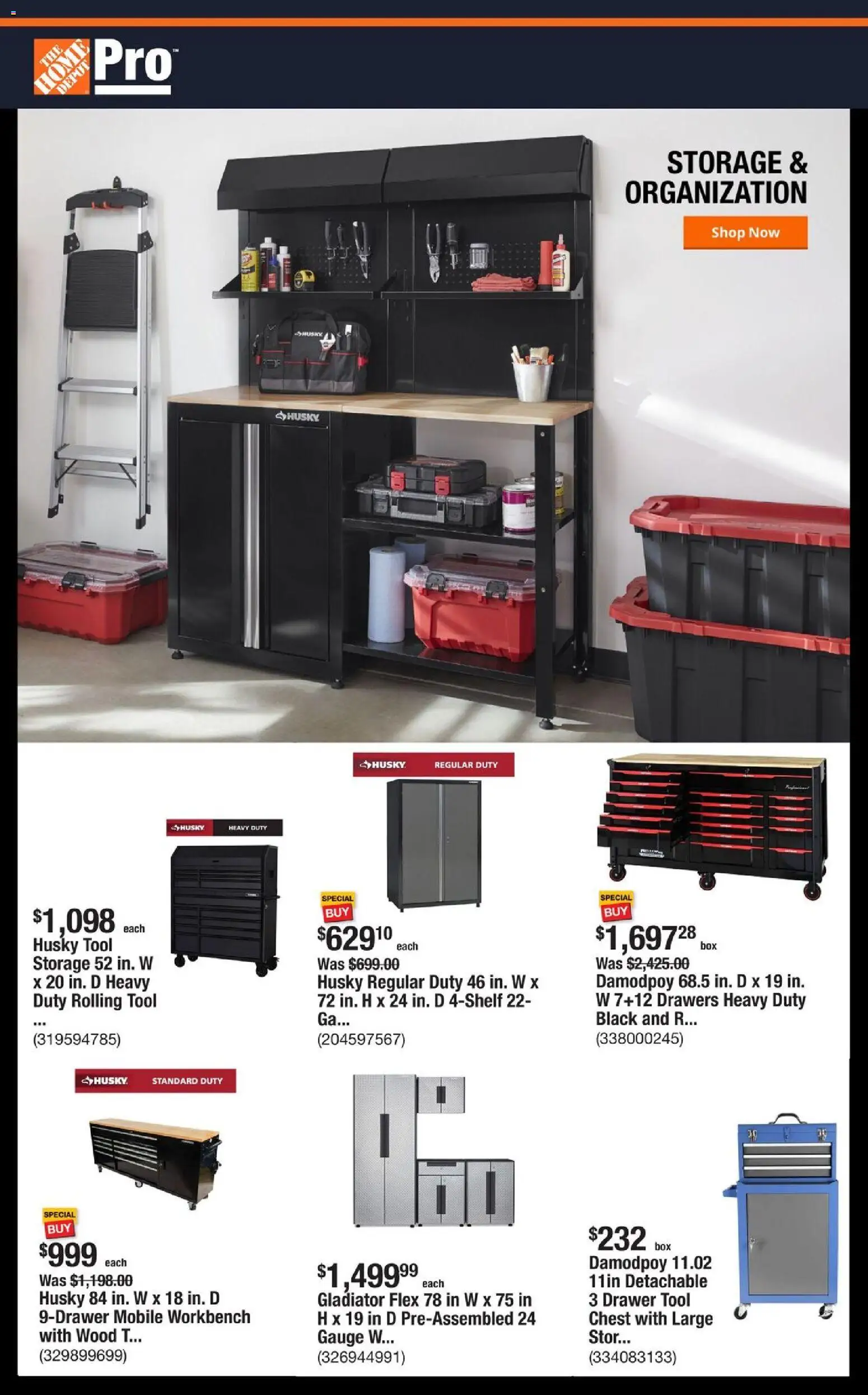Ad Preview of Home Depot Shop Pro Ad from 12/01/2025