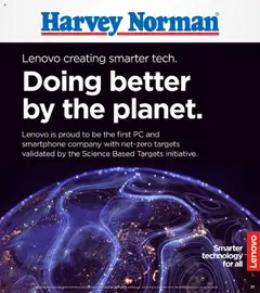 Preview of catalogue Do better by the planet with Lenovo's smarter tech. from shop Harvey Norman valid 12 Sept 2025