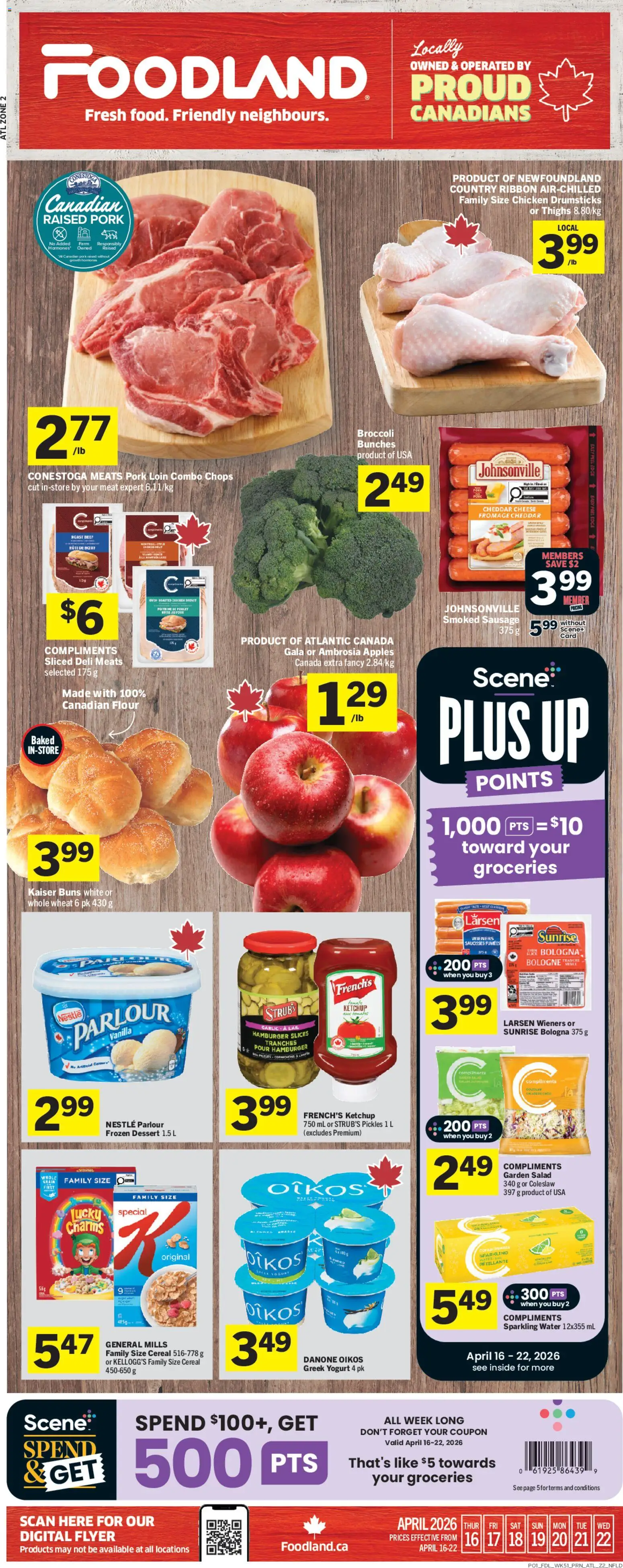 Preview of leaflet Foodland weekly flyer / circulaire from shop Foodland is valid from Apr 16, 2026