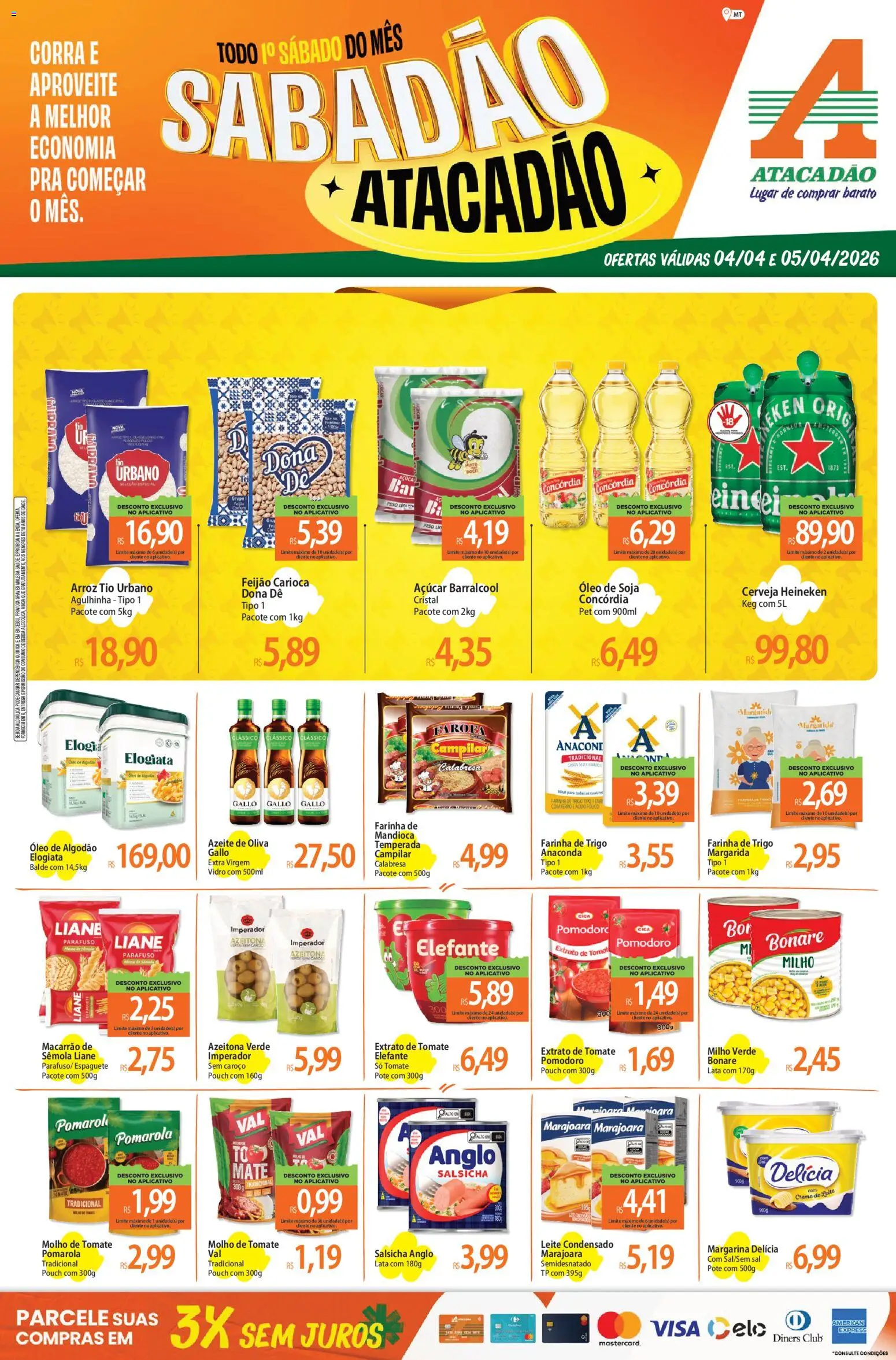 Pré-Visualização do folheto "Atacadão ofertas - MT" da loja Atacadão válido a partir de 04/04/2026