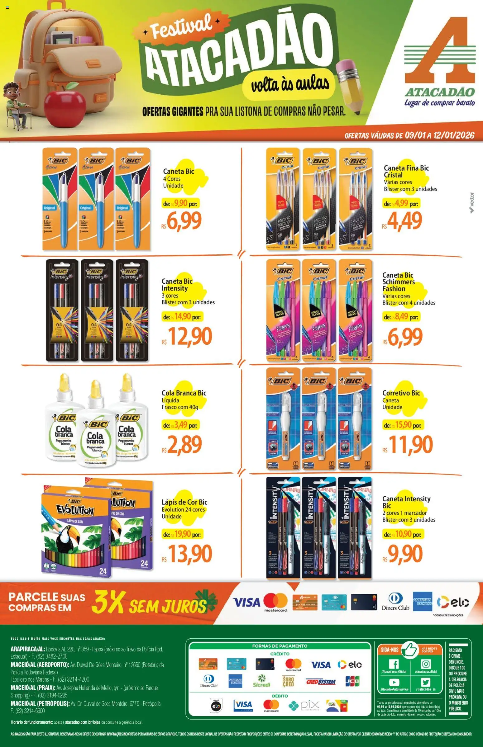 Pré-Visualização do folheto "Ofertas - AL" da loja Atacadão válido a partir de 09/01/2026