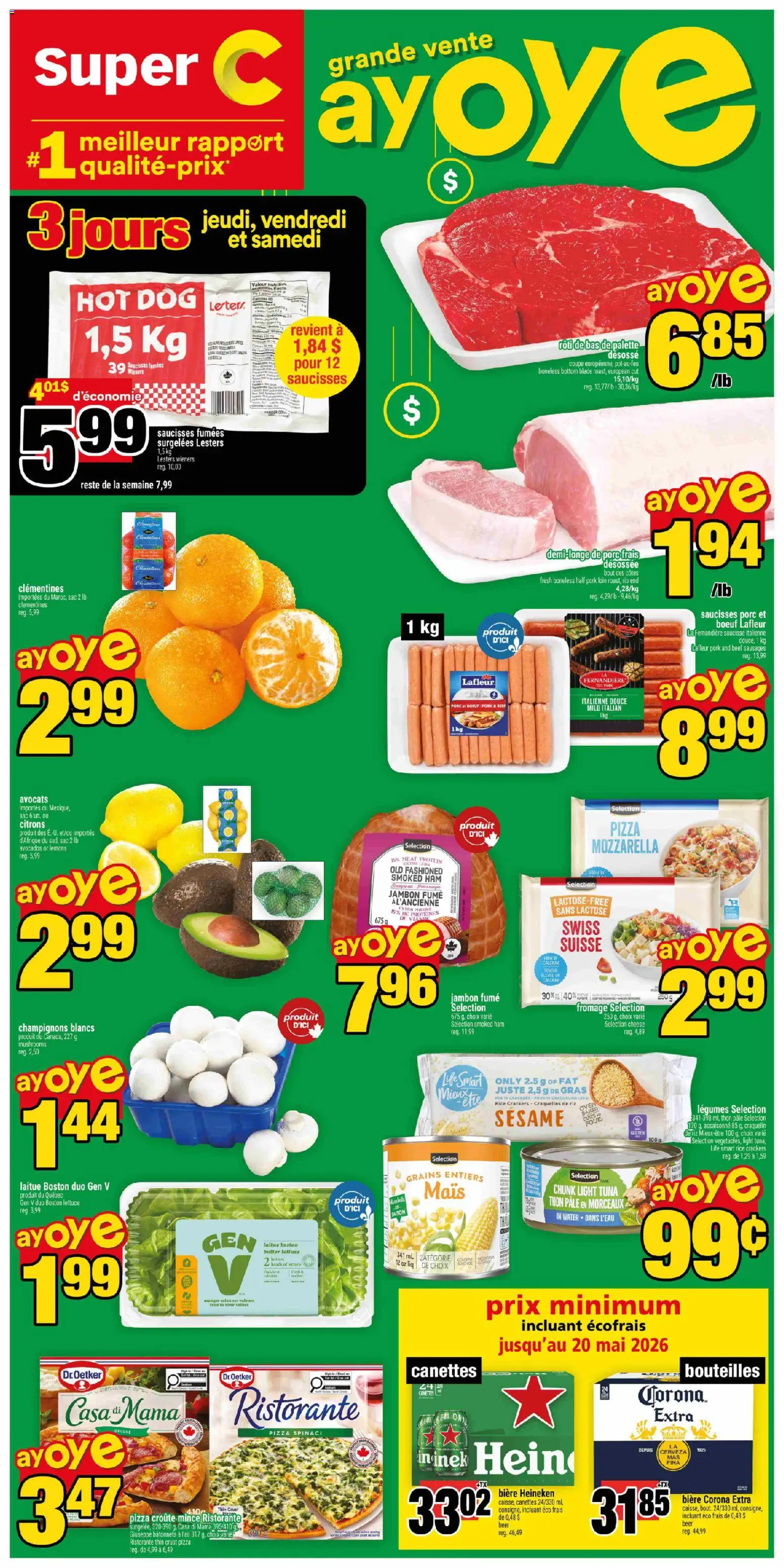 Preview of leaflet Super C weekly flyer / circulaire from shop Super C is valid from Apr 23, 2026