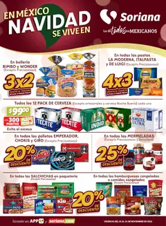 Vista previa las ofertas de la tienda Soriana - Fin de Semana Híper: Ver, Tab, Chis, Camp, Yuc y Q. Roo desde el 21/11/2025 