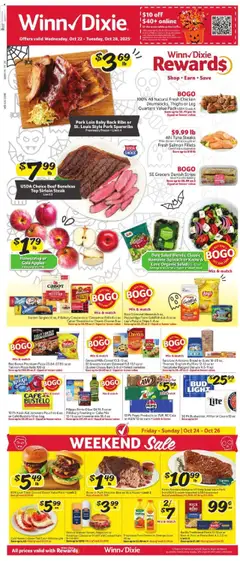 Ad Preview of Winn Dixie Weekly Ad from 10/22/2025