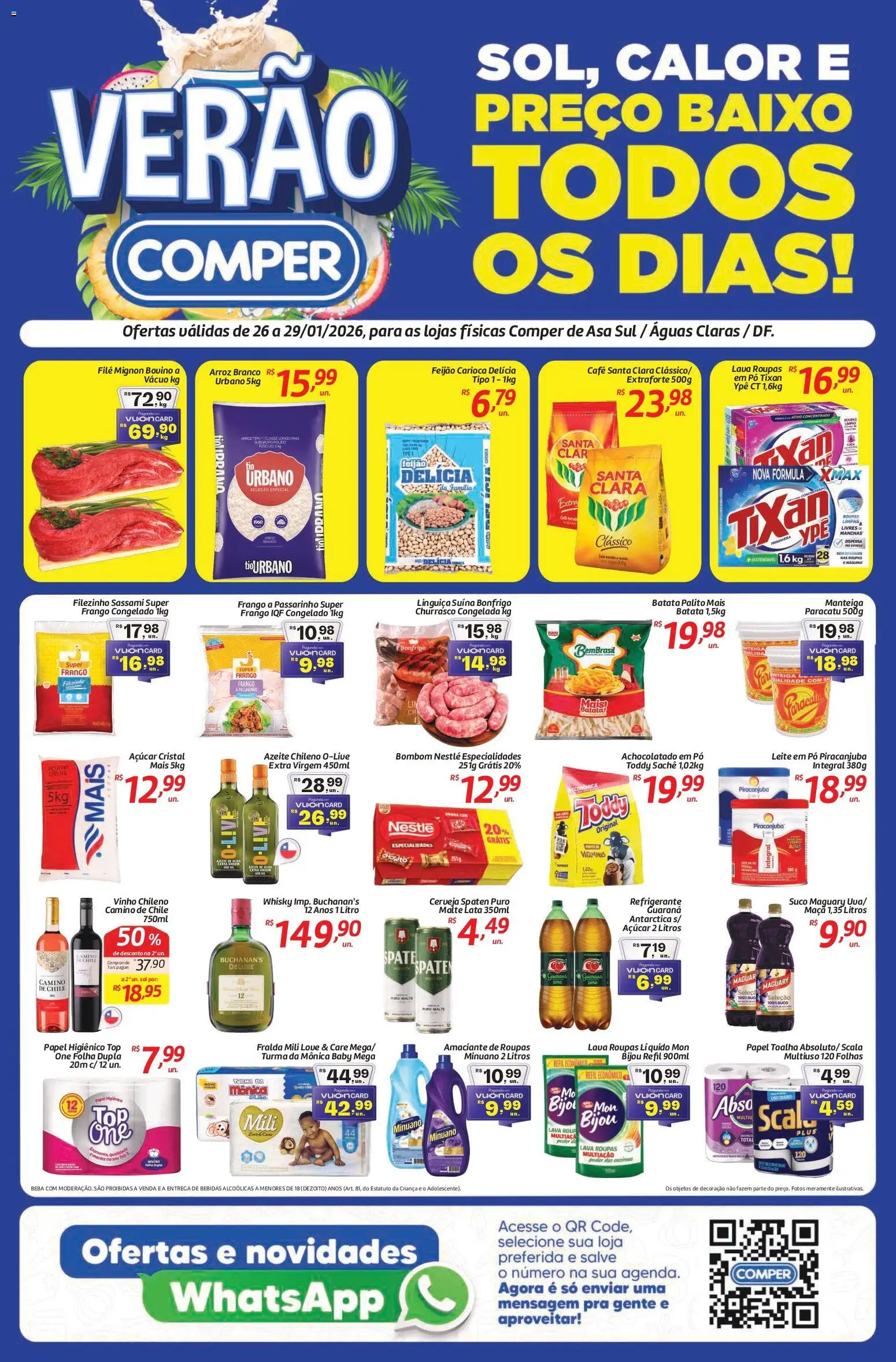 Pré-Visualização do folheto "Ofertas da semana" da loja Comper válido a partir de 26/01/2026