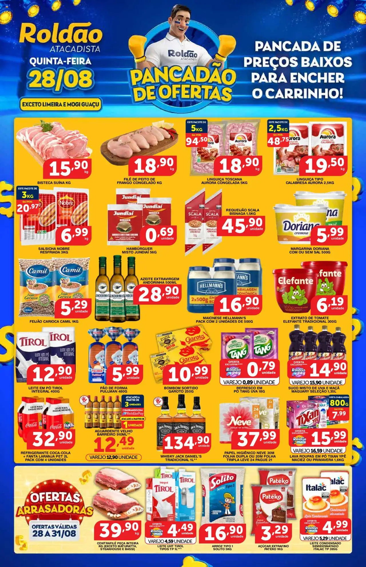 Roldão folheto "Ofertas Pancadão + Fim de Semana Arrasador" válido a partir de 28/08/2025 - número de página 1