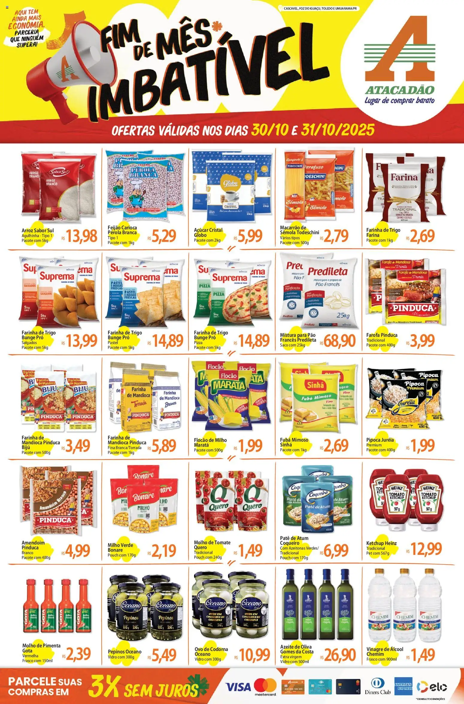 Pré-Visualização do folheto "Ofertas - PR" da loja Atacadão válido a partir de 30/10/2025